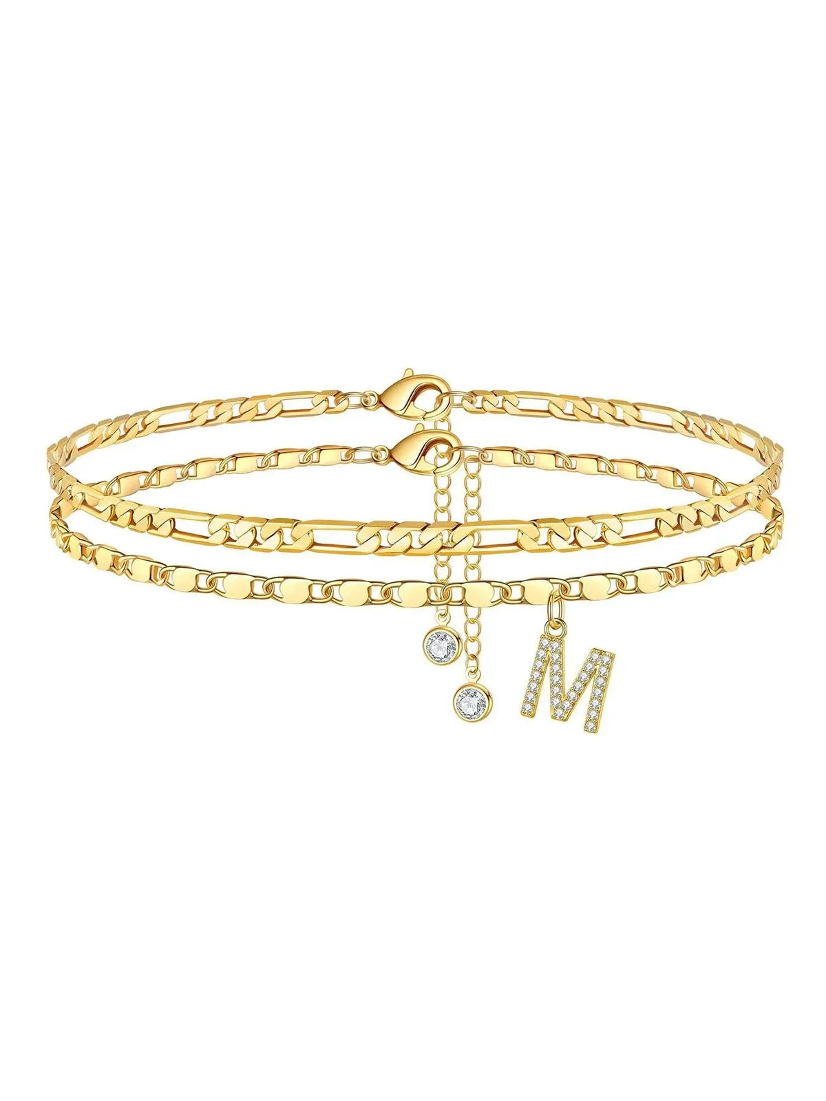 26 Letter Design Anklet, Fashionable Stainless Steel Anklet for Women & Girls, Trendy All-match & Exquisite Jewelry for Birthday Gift