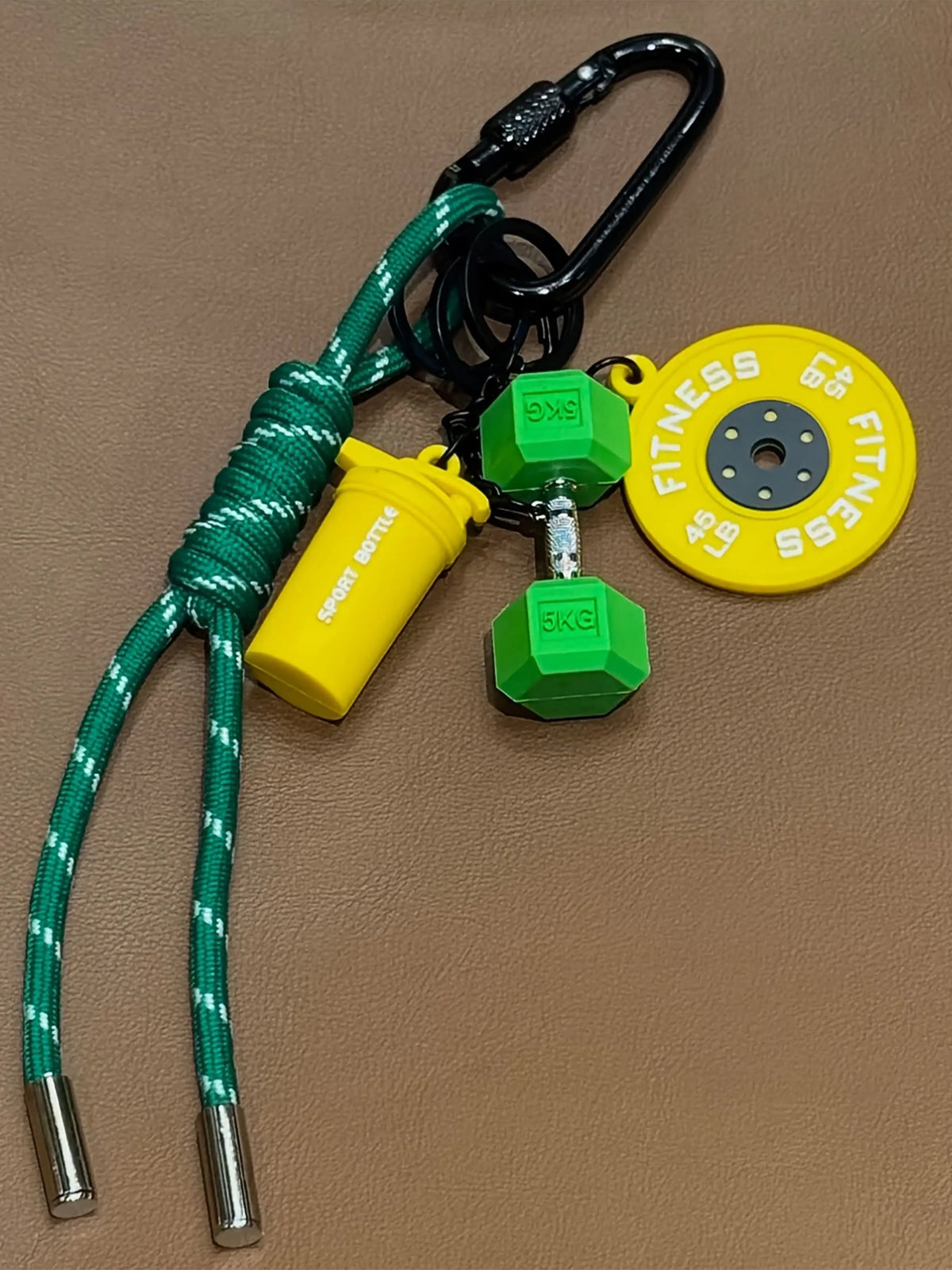 Detachable Dumbbell & Barbell Keychain Set, Wristlet Strap Key, Gym Keychain, Perfect Gift for Fitness Enthusiasts, DIY Bag Accessories, 5 Styles Available, Charms, Keychain Accessory