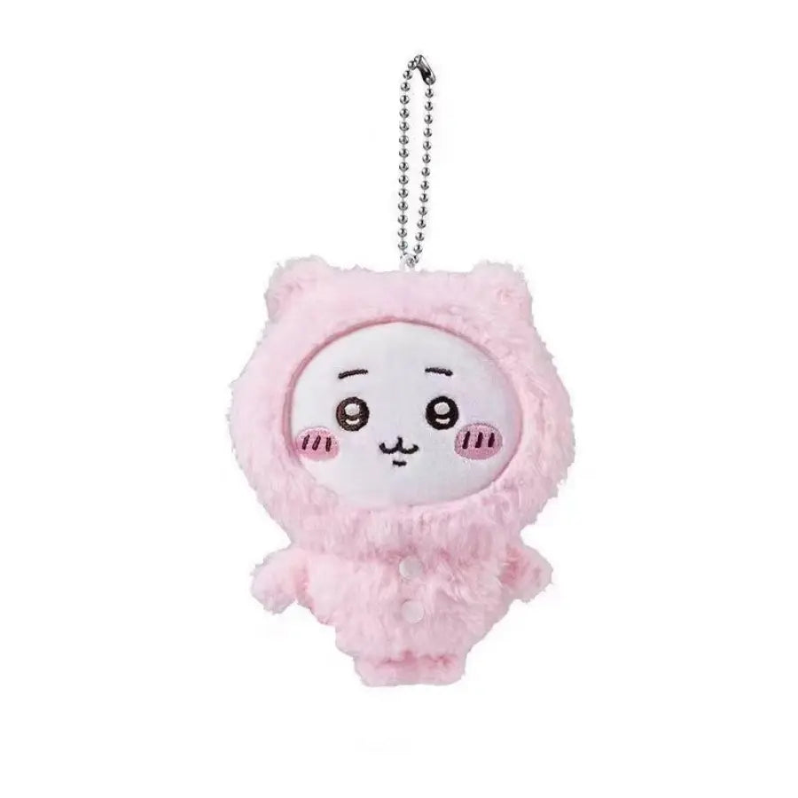Cute Japanese Anime Character Hamster, Blue Cat, Rabbit Plush Keychain, Fluffy Bunny Keychain, Backpack Decoration, Room Decor Gift for Friends, Keychain Kawaii