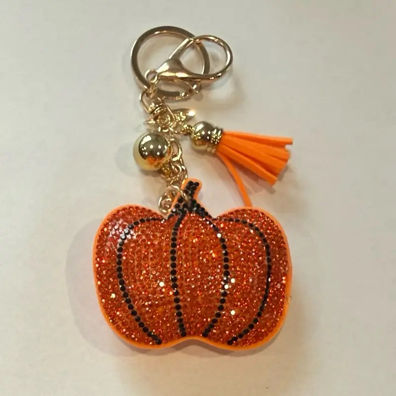LGS Charms - Halloween and Autumn - Rhinestone Keychain for Zippy Bag Fashion Accessory with Tassel