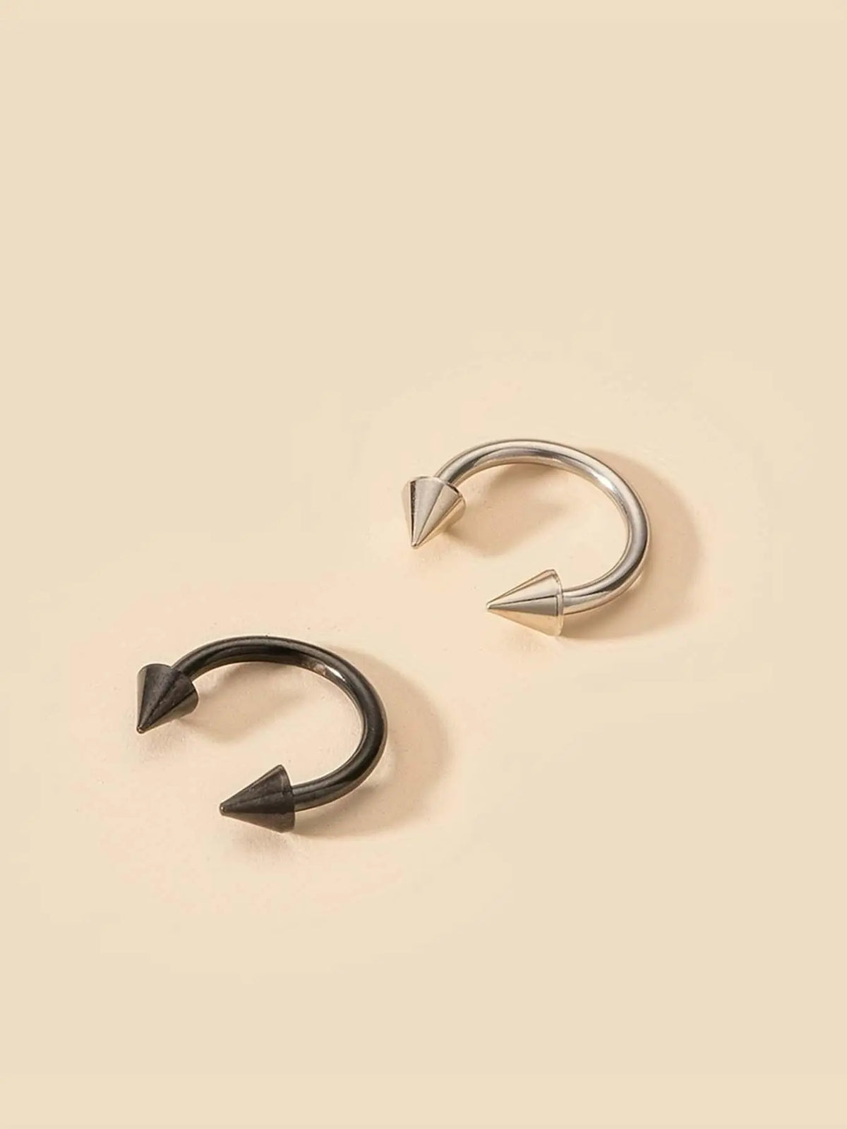 Punk Stainless Steel Nose Ring for Gift, 2pcs U-shape Design Nose Cuff for Women & Men, Fashion Accessories for Party, Daily Clothing Decor, Nose Ring Jewelry, Body Jewelry