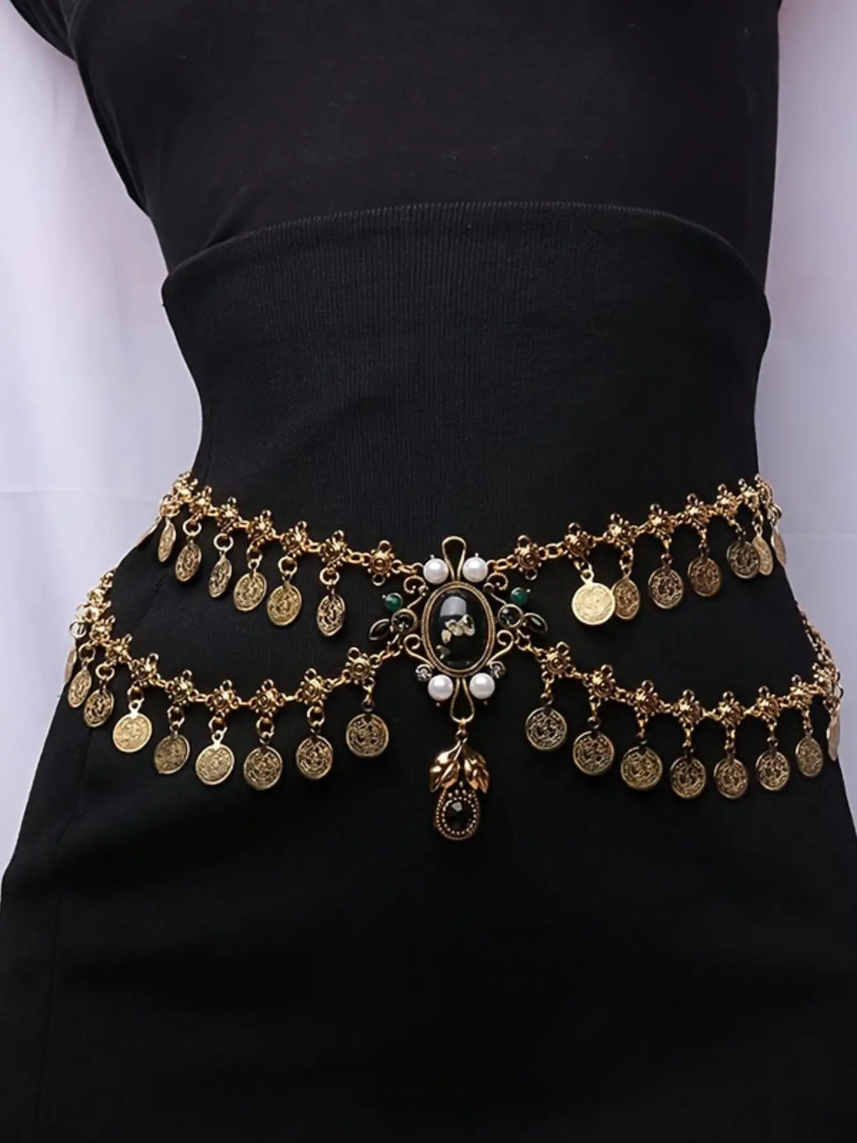 Vintage Fringe Coin Waist Chain for Women, Elegant Retro Style, Unique Party Belly Dance Waist Chain, Body Chain Accessory, Waist Jewelry, Body Jewellery, Wearable Jewelry