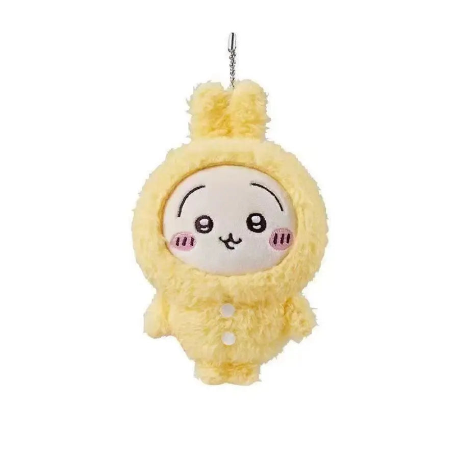Cute Japanese Anime Character Hamster, Blue Cat, Rabbit Plush Keychain, Fluffy Bunny Keychain, Backpack Decoration, Room Decor Gift for Friends, Keychain Kawaii