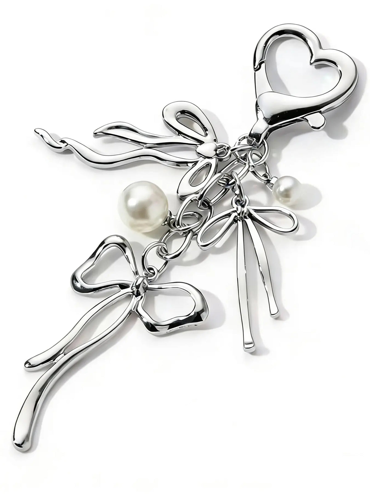Retro punk style practical texture cherry bag hanging, cherry shape+heart-shaped wing decoration, chain design, heart-shaped buckle, can be used as bag hanging and keychain, exquisite and fashionable, Bag Charm Keychain, Bag Pendant, Bag Accessory