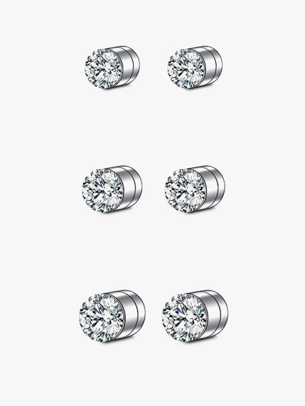 6pcs Unisex Punk Style Rhinestone Nose Rings Set, Nose Rings Hoops, Trendy Simple Nose Rings, Fashionable Body Jewelry for Men & Women for Party Decoration, Nose Piercing Jewelry