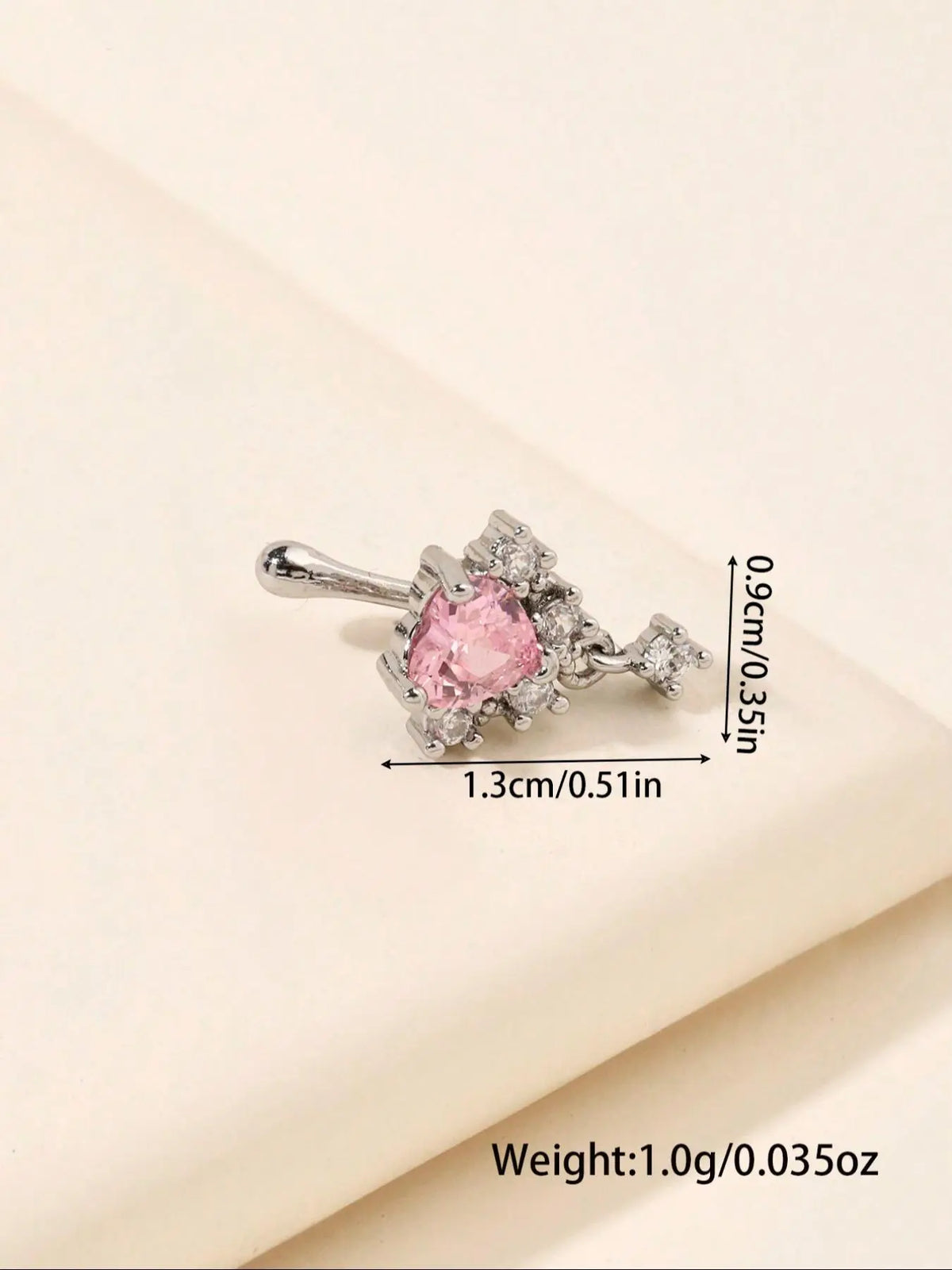 Mother's Day Gift Fashion Non-Piercing Heart-Shaped Rhinestone Nose Clip for Women, Stylish Valentine's Day Gift, Perfect Accessory for Mother's Day, Nose Ring Jewelry, Wearable Jewelry