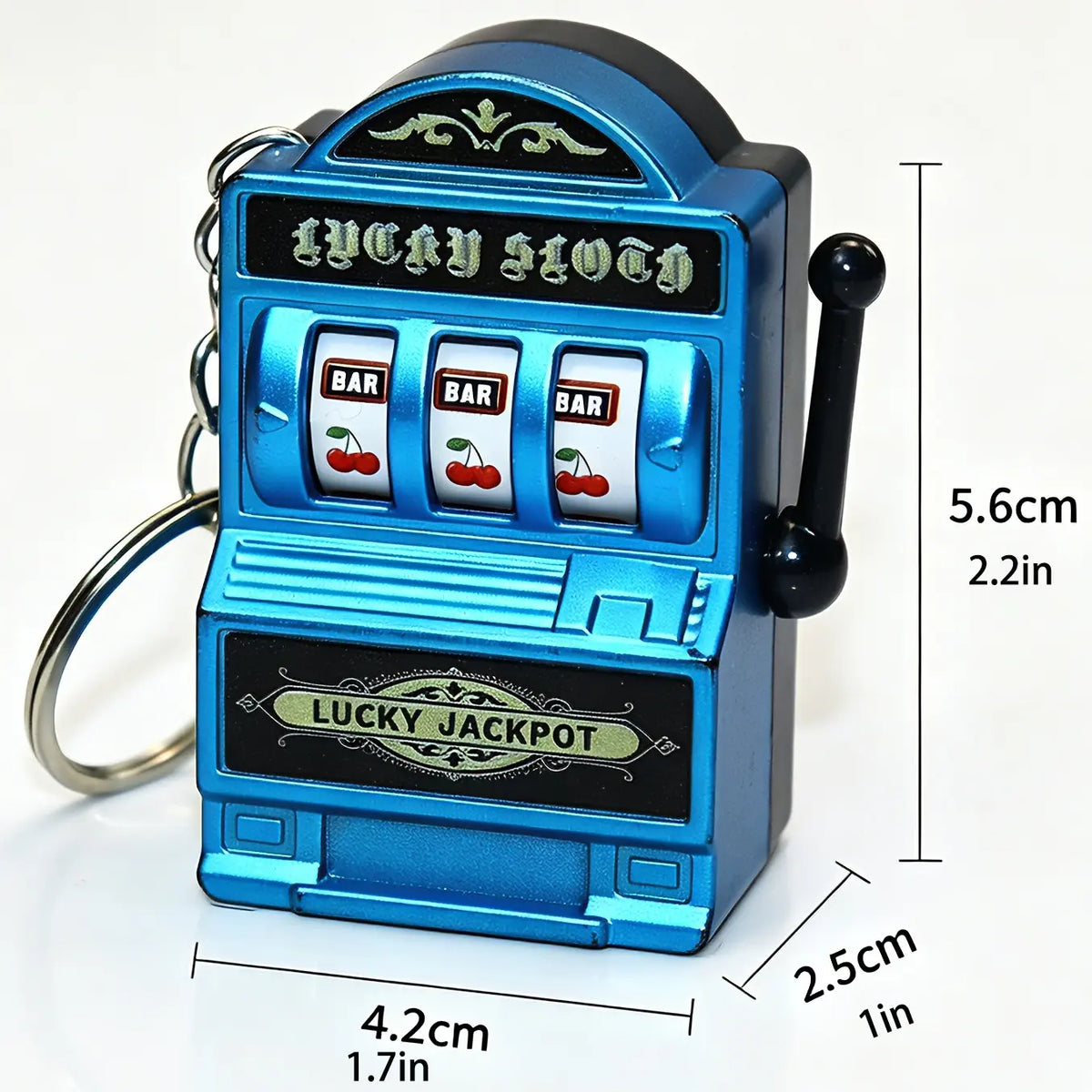 Mini Retro Fruit Slot Machine Keychain, Electroplated Stress Relief Toy, Vintage Arcade Style Creative Plastic Phone Charm, Unique Design, Fidget Keyring, Cool Keychains