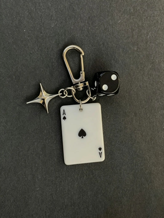 Poker, Dice, And Star Bag Charm 3 Personalized Themes To Choose From Y2k Subculture "It Girl" Accessories Purse Charms Niche & Trendy Fade-Resistant For Bags, Keys, And Earphone Cases Friend Charms & Couple Charms