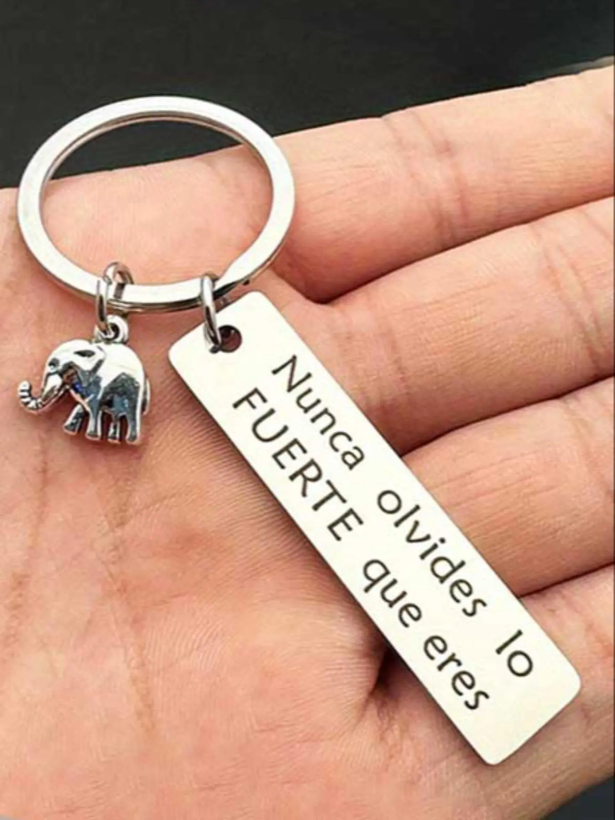 Elephant Design Keychain, Stainless Steel Keychain for Men & Women, Fashion Accessories for Daily Use, Trendy All-match & Exquisite Keychain for Birthday Gift, Fashionable Alloy Keychain, Stylish Keychain