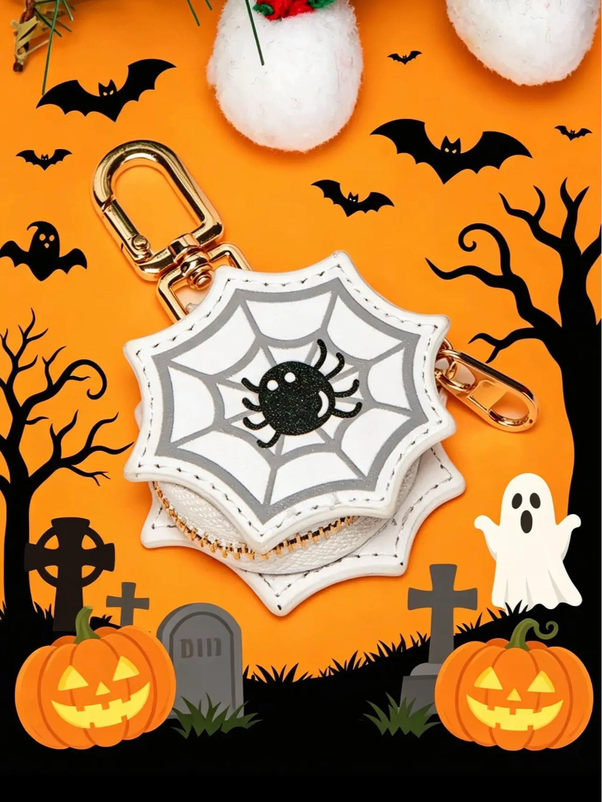 Ladies' Mini Cute Small Pendant, Pumpkin Shaped Small Coin Purse, Bag Decoration Set, Fun And Exciting Small Pendant, Quirky Unique Gift Creativity, Halloween Novel Gift, Ideal Gift, For Daily Portable Travel Use, Funny Keychains, Keychain for bags