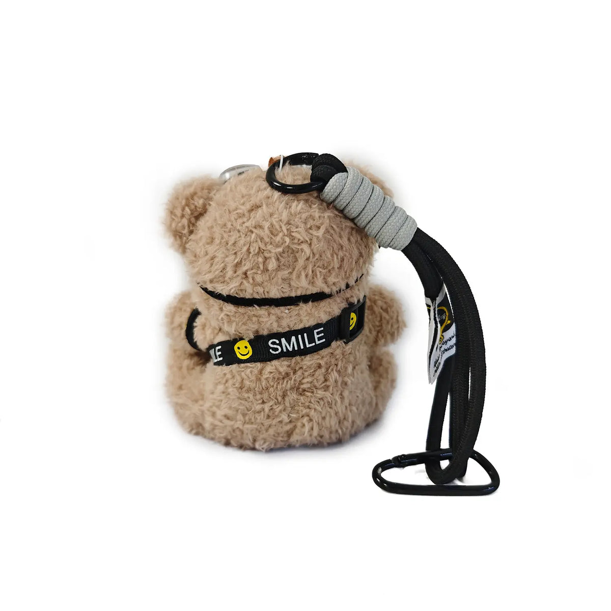 Unisex Cute Bear Plush Bag Pendant Keychain - Bag Charm with Flash Camera & Glass, Whimsical Functional Accessory for Handbags, Luggage to Express Style