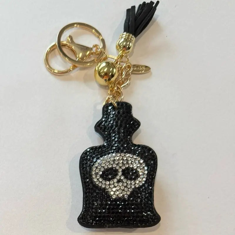 LGS Charms - Halloween and Autumn - Rhinestone Keychain for Zippy Bag Fashion Accessory with Tassel
