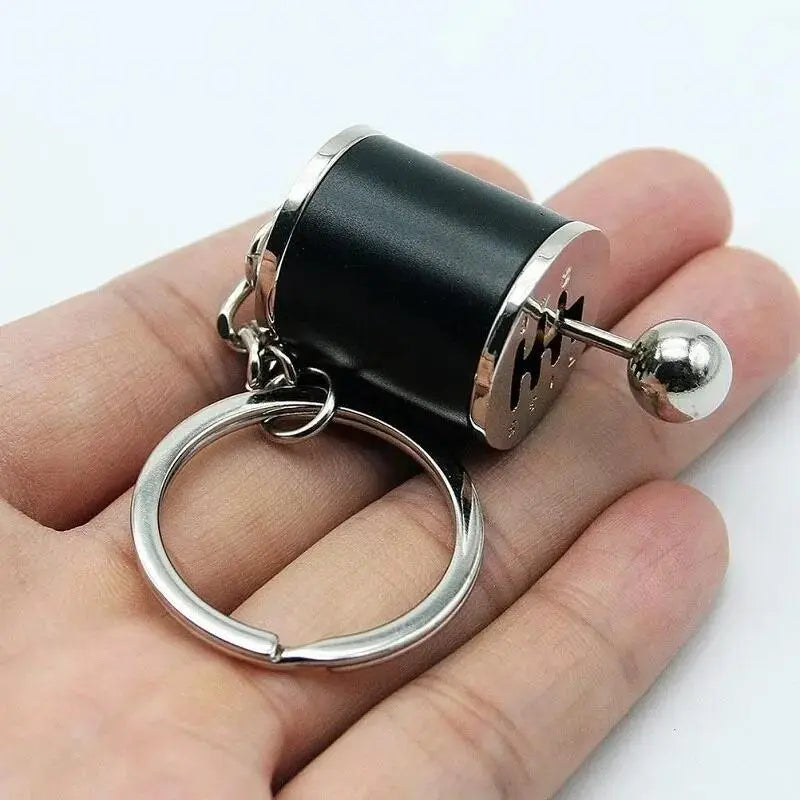 Car Gearbox Design Keychain, Mini Turbocharger Keychain, Car-styling Keyring, Gear Gearbox Pendant, Lightweight Keychain, Car Interior Accessories, Car Key Chains