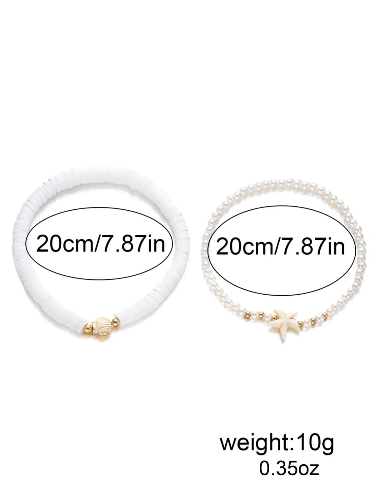 Starfish & Shell Design Anklet, Fashionable Beaded Anklet for Women & Girls, Boho Anklet, Fashion Jewelry for Party, Daily Clothing Decor, Trendy Exquisite Jewelry for Gift, Foot Jewelry