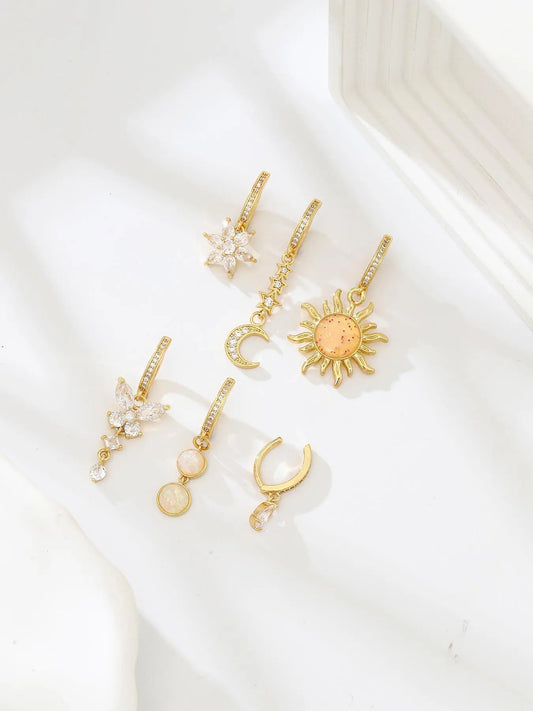 Women's Elegant Rhinestone Decorated Belly Ring, Exquisite Trendy Flowers Butterfly Design Belly Button Rings, Belly Hoops, Navel Piercing Jewelry, Fashionable Body Piercing Jewelry, Body Jewellery for Women & Girls