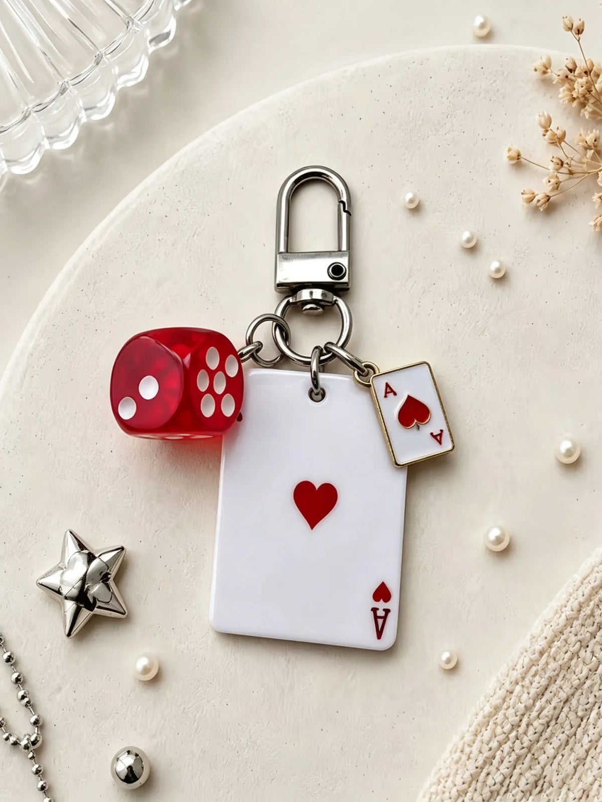 Poker, Dice, And Star Bag Charm 3 Personalized Themes To Choose From Y2k Subculture "It Girl" Accessories Purse Charms Niche & Trendy Fade-Resistant For Bags, Keys, And Earphone Cases Friend Charms & Couple Charms