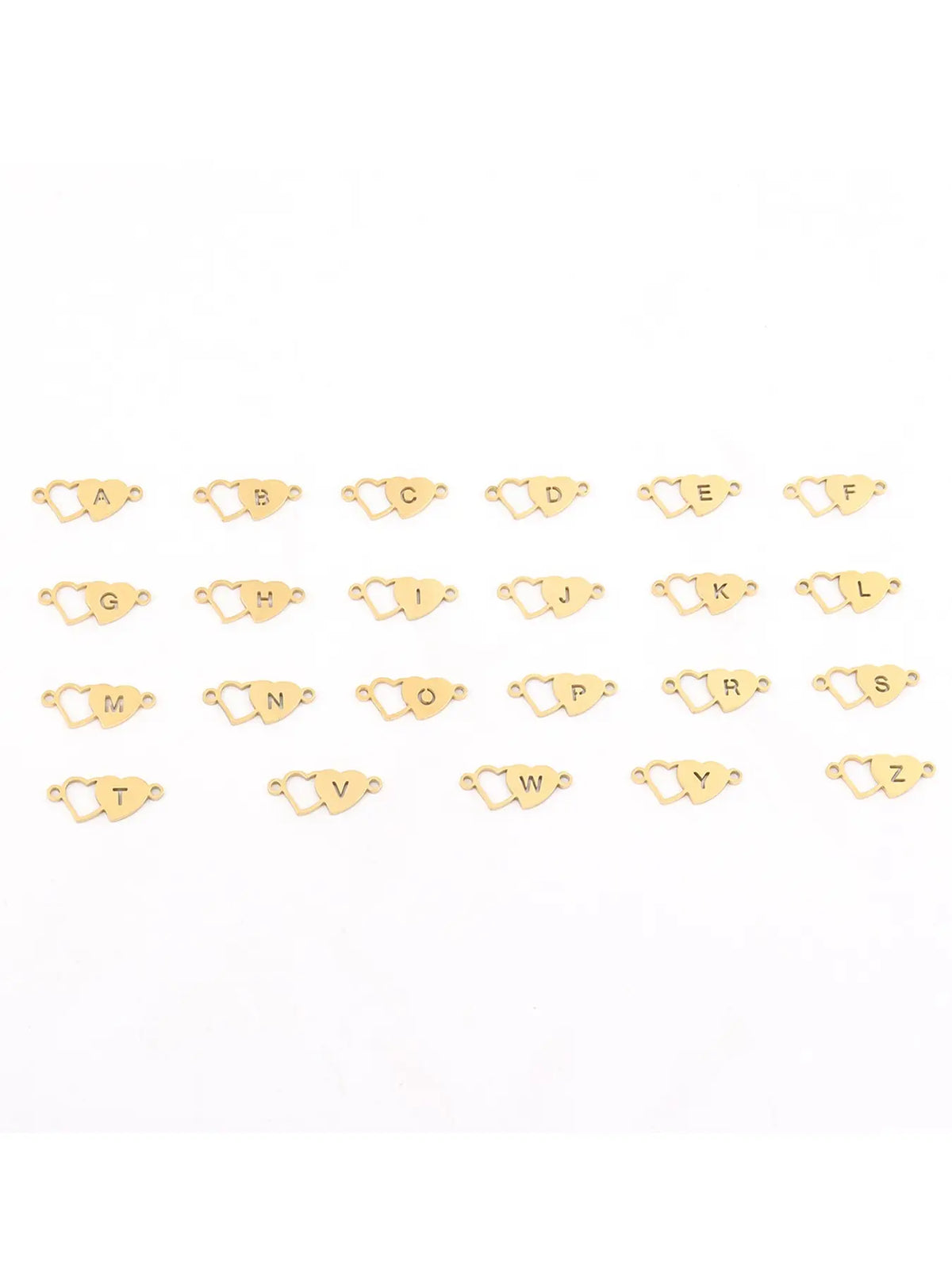 Women's Stainless Steel Ankle Chain, Fashionable Heart Letter Design, Casual Style, All Seasons Wear, No Choking Hazard