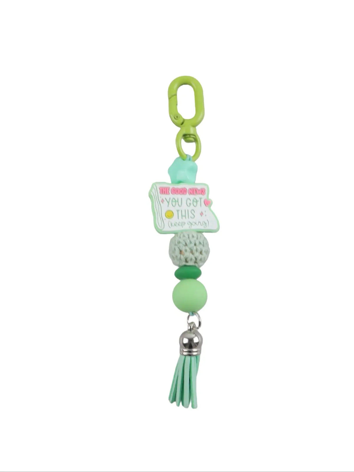 Christian Bible Cross Keychain, Mother's Day Gift for Mom, Faith Beaded Wristlet Keychain, Religious Boho Bag Charm, Key Charms, 1 Count