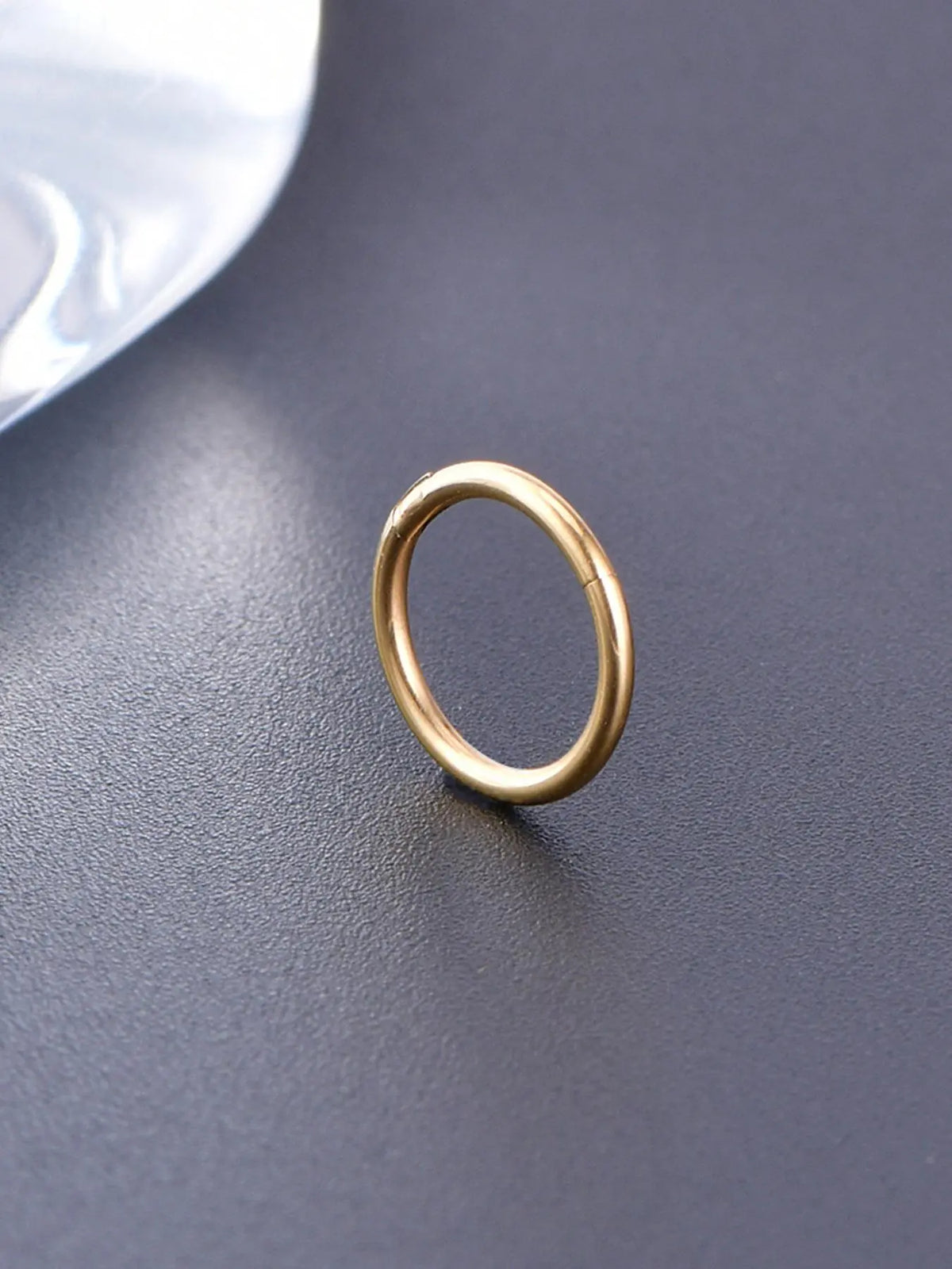 Stainless Steel Hinged Nose Rings Hoops, Casual Simple Nose Ring for Women & Men, Fashion Jewelry for Party, Daily Clothing Decor, Trendy All-match & Exquisite Jewelry for Birthday Gift, Hinged Piercing Hoop, Body Jewelry Accessory