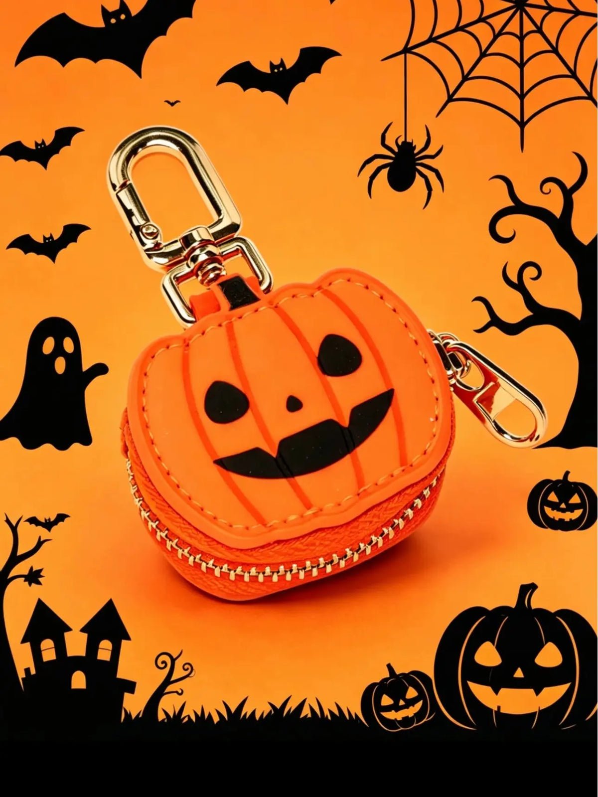 Ladies' Mini Cute Small Pendant, Pumpkin Shaped Small Coin Purse, Bag Decoration Set, Fun And Exciting Small Pendant, Quirky Unique Gift Creativity, Halloween Novel Gift, Ideal Gift, For Daily Portable Travel Use, Funny Keychains, Keychain for bags