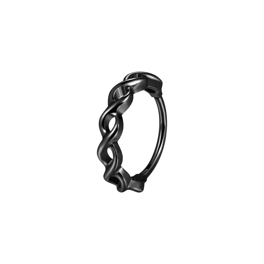 Titanium Infinity Twist Hinged Nose Hoop