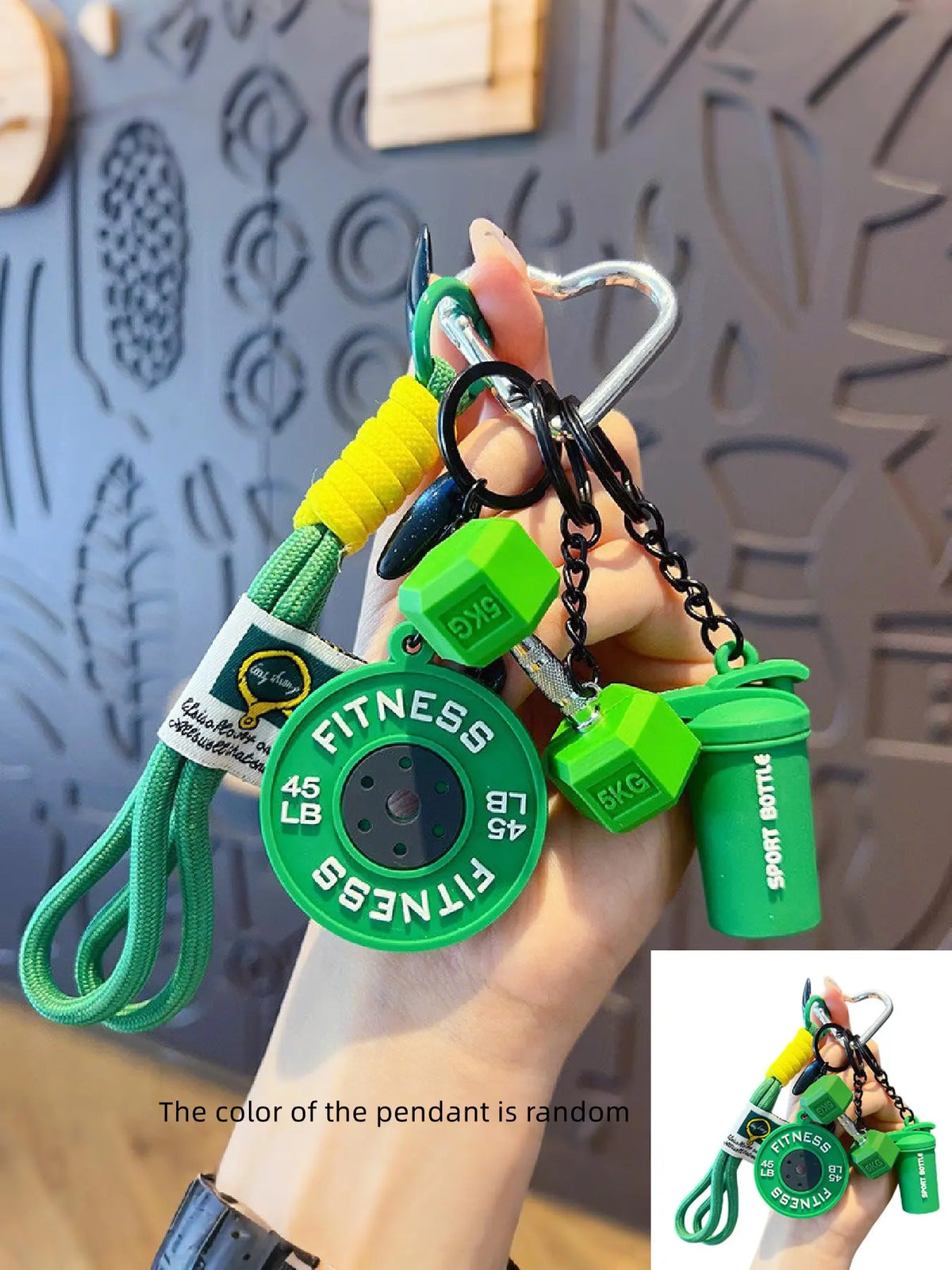 1 Piece Creative Versatile Barbell Decorative Hanging Keychain Lanyard for Bags and Keys, Key Accessories, Stylish Accessory for Everyday Use, Perfect Gift Idea