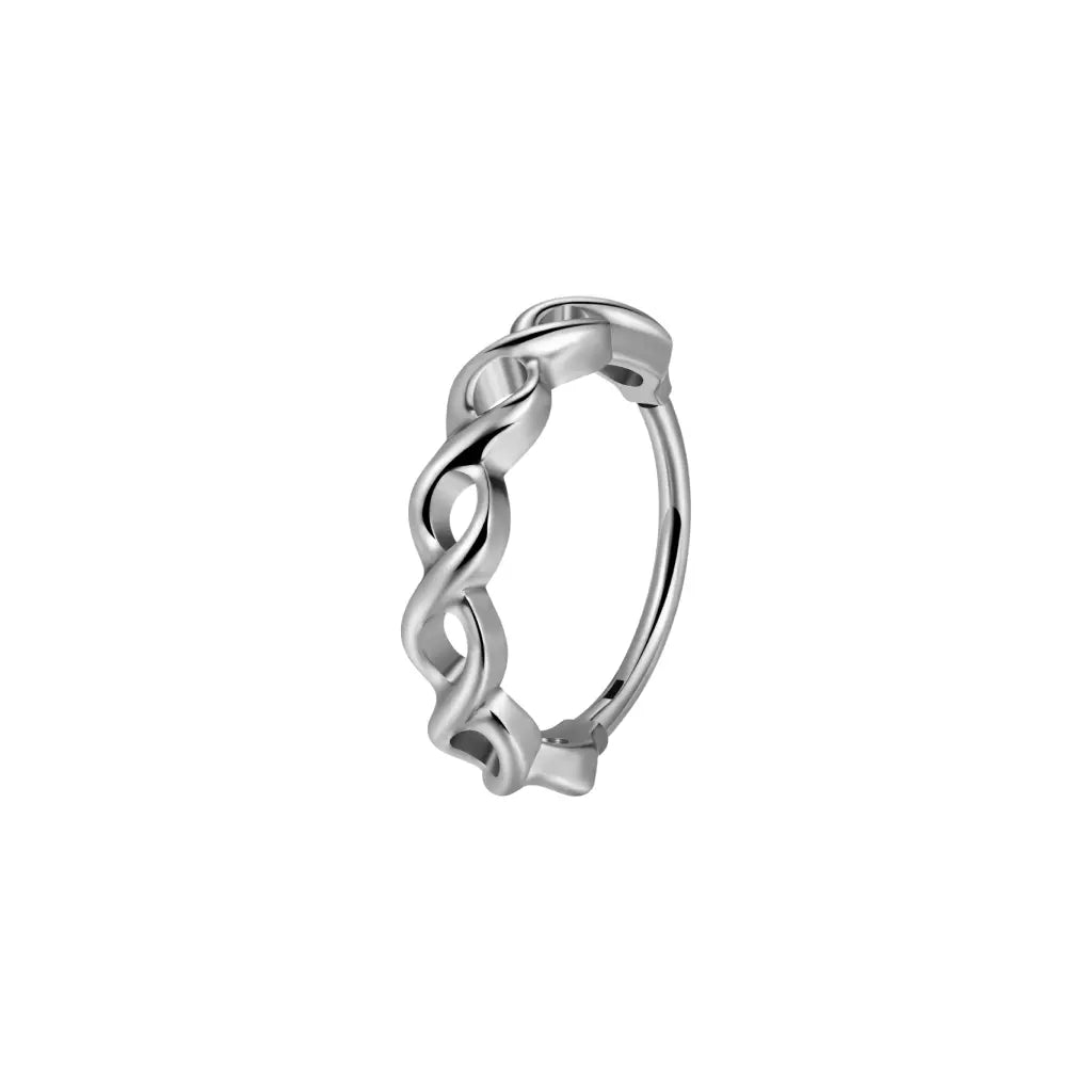 Titanium Infinity Twist Hinged Nose Hoop