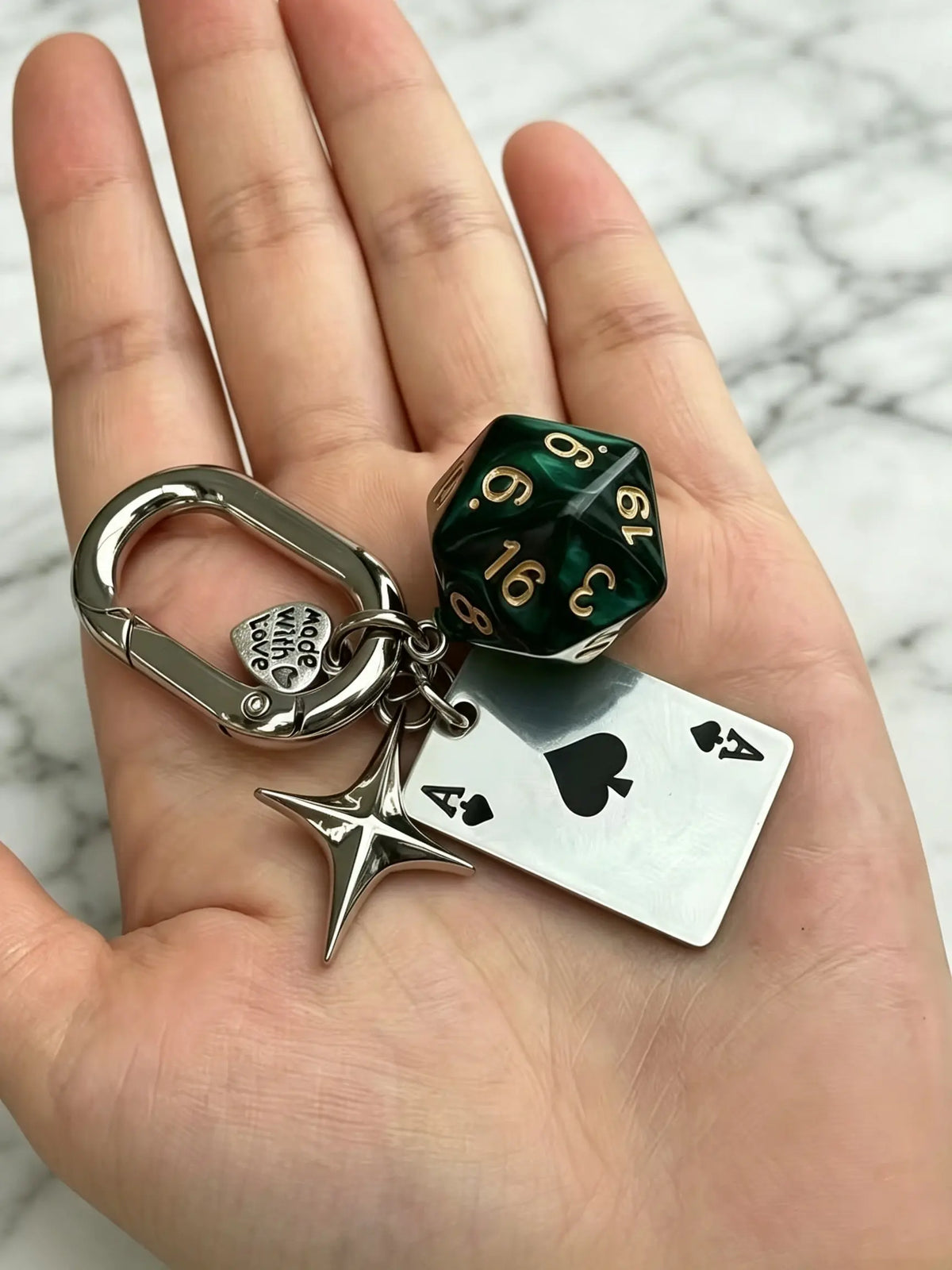 Poker, Dice, And Star Bag Charm 3 Personalized Themes To Choose From Y2k Subculture "It Girl" Accessories Purse Charms Niche & Trendy Fade-Resistant For Bags, Keys, And Earphone Cases Friend Charms & Couple Charms
