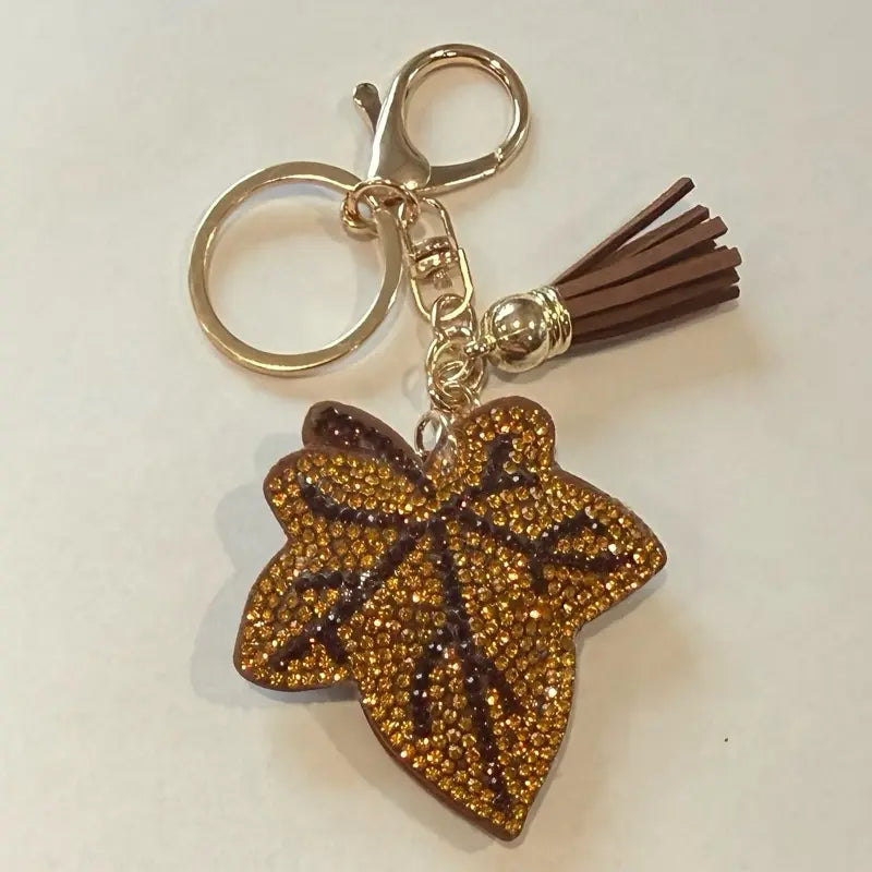 LGS Charms - Halloween and Autumn - Rhinestone Keychain for Zippy Bag Fashion Accessory with Tassel