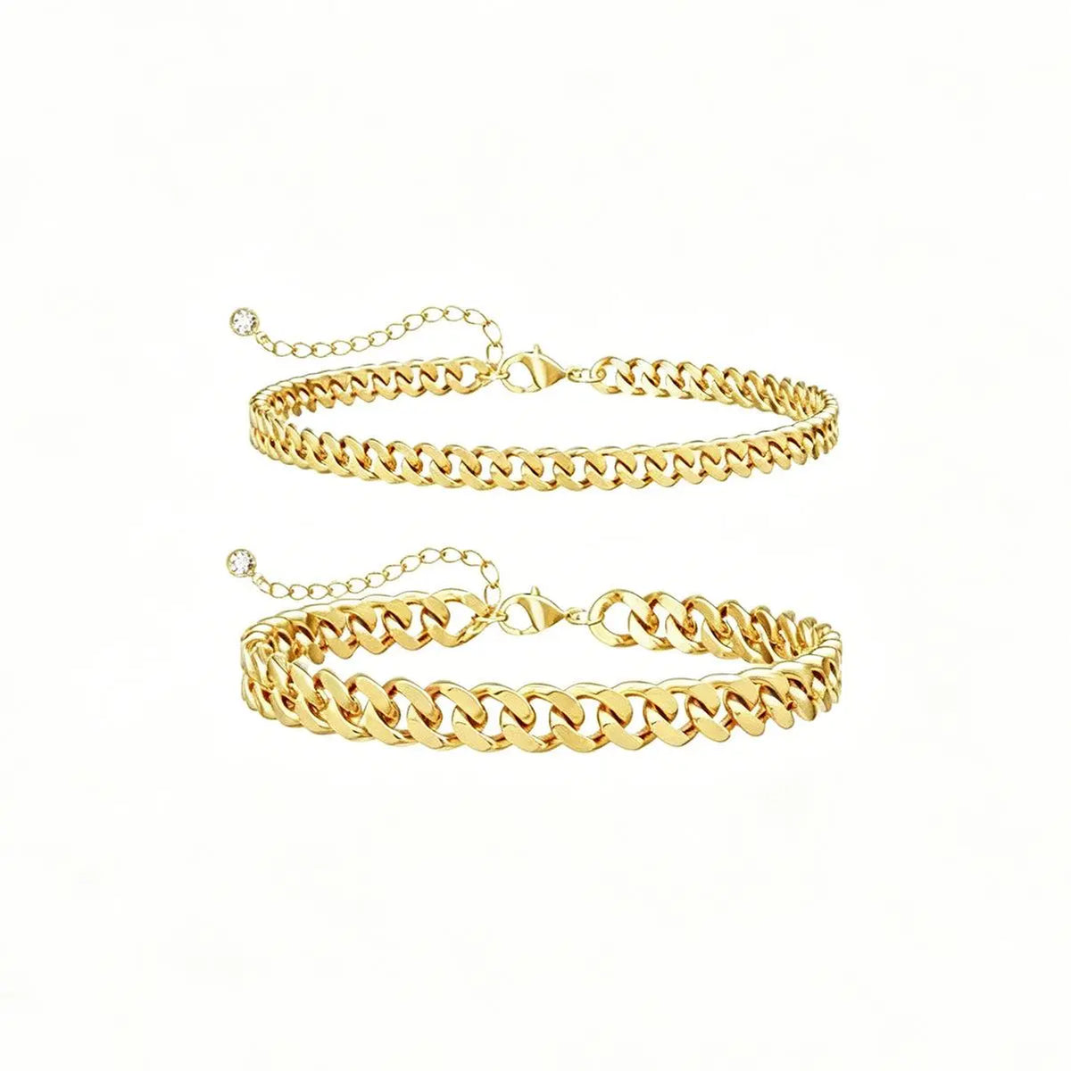 Layered Boho Ankle Bracelet Stacking Set - Unisex Adjustable Metal Bold Cuban-Dainty Chain Anklets for Women, Trendy, Wearable, Fashionable Accessories, All-Match Beach-Casual Foot Jewelry