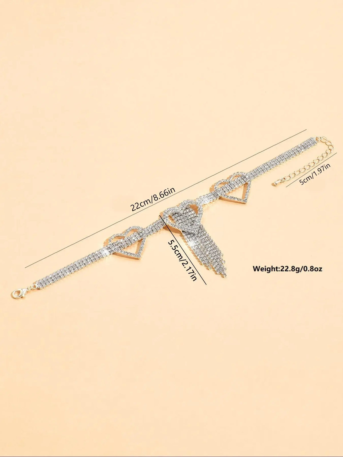 Fashionable Heart Design Anklet for Women & Girls, Fashion Jewelry for Party, Daily Clothing Decor, Trendy All-match & Exquisite Jewelry for Birthday Gift