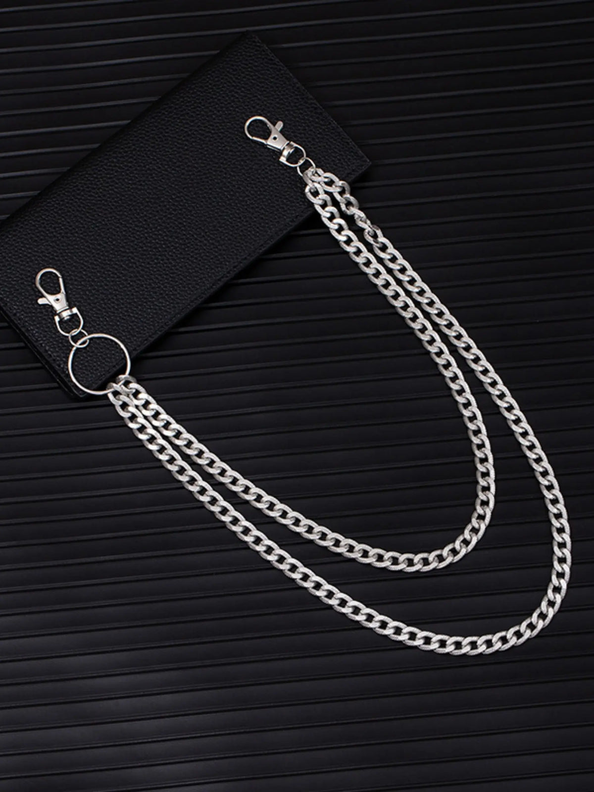 Men's Double Layer Pants Chain, Casual Pants Chain for Jeans Trousers, Pants Chain for Party, Daily Clothing Decor, Pants Chain for Gift, Adjustable Waist Chain, Waist Chain Accessory, Body Jewelry