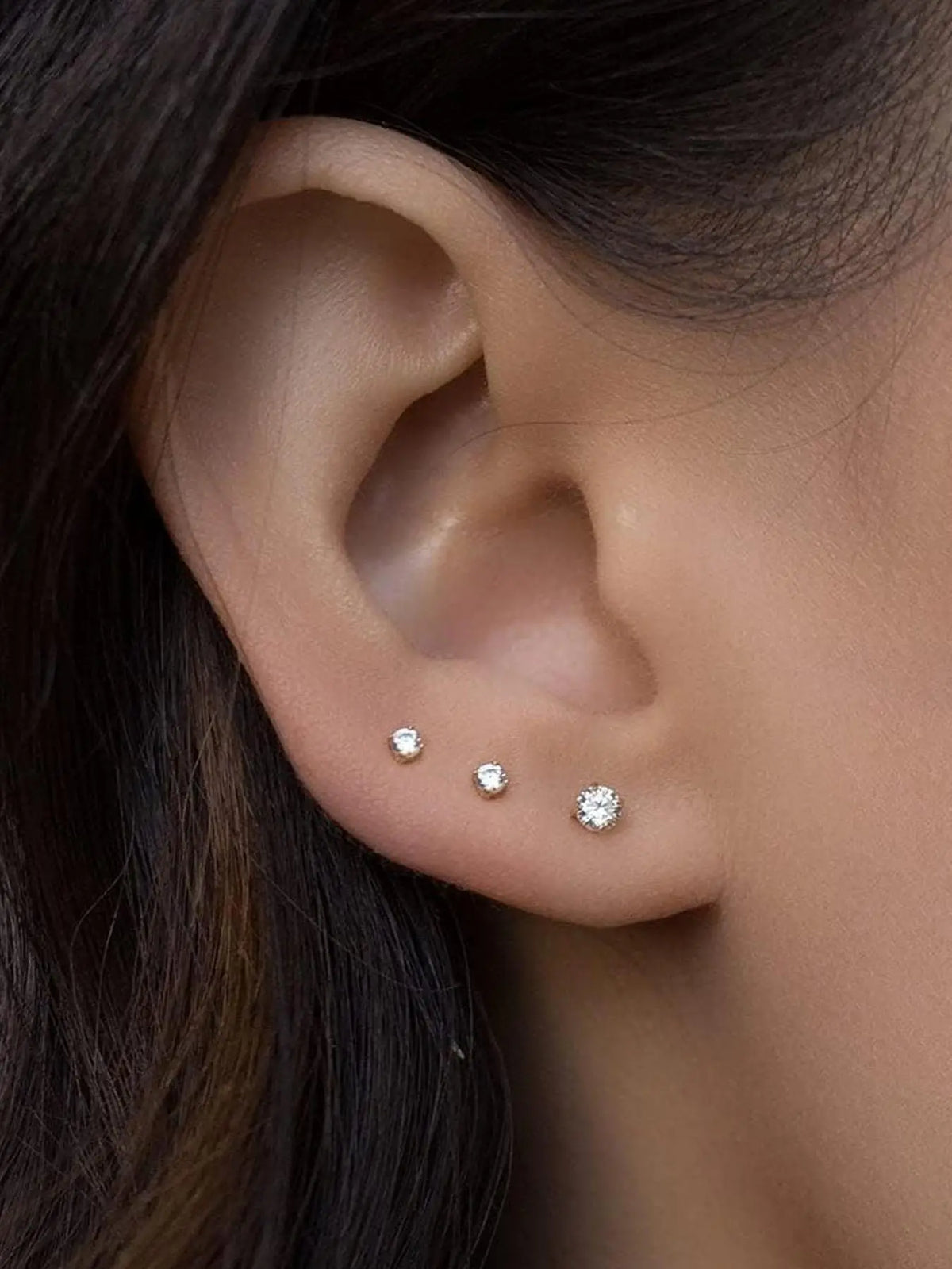 Rhinestone Decor Nose Studs, Stainless Steel Nose Rings, Body Piercing Jewelry for Women & Men, Trendy All-match & Exquisite Jewelry for Birthday Gift, Chic Body Jewelry