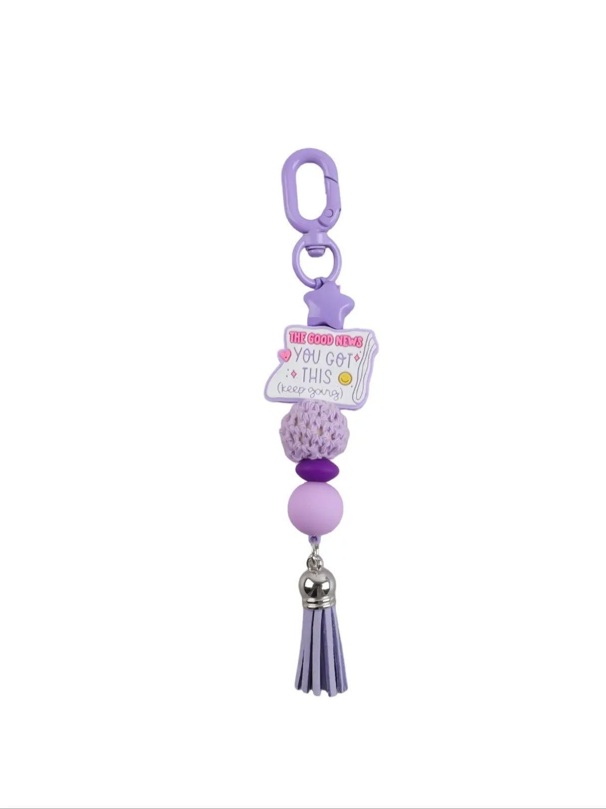 Christian Bible Cross Keychain, Mother's Day Gift for Mom, Faith Beaded Wristlet Keychain, Religious Boho Bag Charm, Key Charms, 1 Count