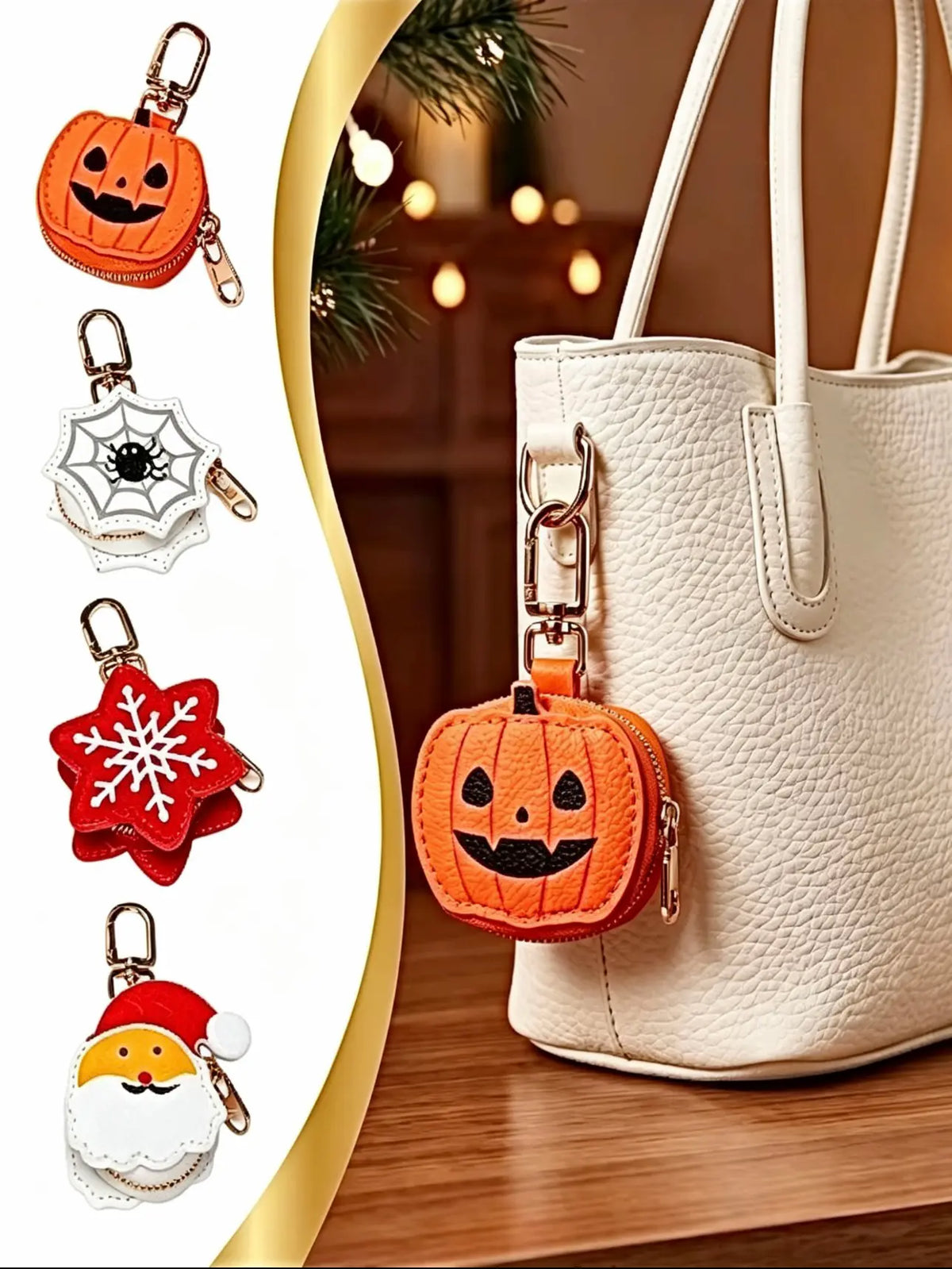 Ladies' Mini Cute Small Pendant, Pumpkin Shaped Small Coin Purse, Bag Decoration Set, Fun And Exciting Small Pendant, Quirky Unique Gift Creativity, Halloween Novel Gift, Ideal Gift, For Daily Portable Travel Use, Funny Keychains, Keychain for bags