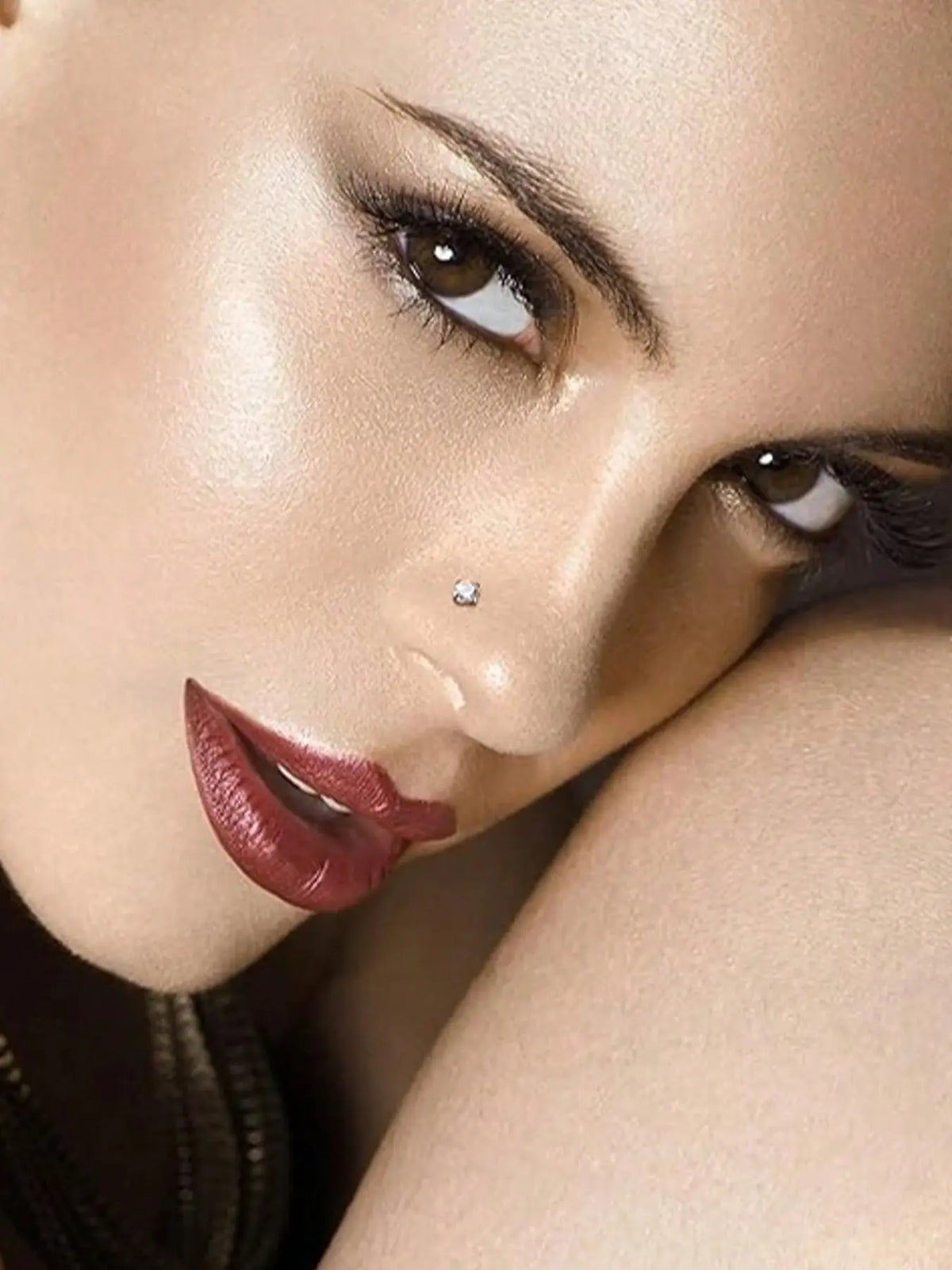 10 Pcs Stainless Steel Hoop Nose Rings, 3mm Zircon Claw Nose Jewelry, Body Jewelry, Punk Style Piercing Accessories, Unisex Daily Wear, All Seasons, Nose Rings Hoops