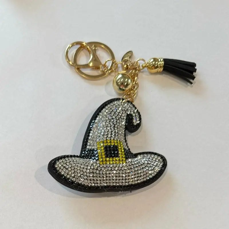 LGS Charms - Halloween and Autumn - Rhinestone Keychain for Zippy Bag Fashion Accessory with Tassel
