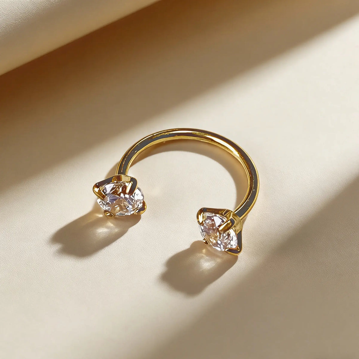 2pcs Titanium 18G/20G Horseshoe Nose Ring 7.5mm Inner Diameter Body Piercing Zircon 3mm Barbell Jewelry with Free Gem Picker Tool | Caution: Avoid Overtightening; Pre-Tighten with Provided Tool then Complete Tightening by Hand