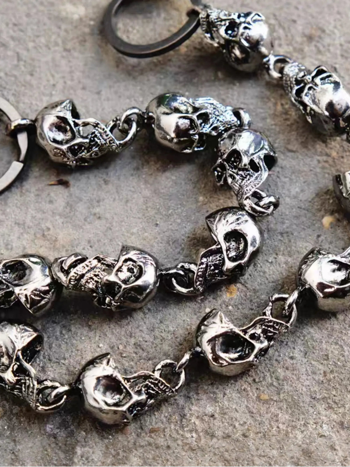 Pants Chain Waist Chain for Men Women,Biker Skull Chain Wallet,Long Cool EMO Punk Trousers Pocket Belt Key Chains for Hip Hop Rock Jean Gothic Clothing Accessories, Chain Accessory
