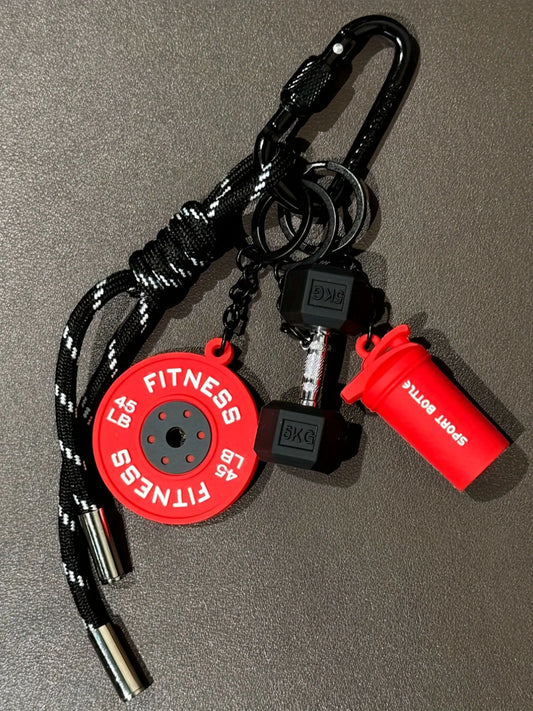 Detachable Dumbbell & Barbell Keychain Set, Wristlet Strap Key, Gym Keychain, Perfect Gift for Fitness Enthusiasts, DIY Bag Accessories, 5 Styles Available, Charms, Keychain Accessory