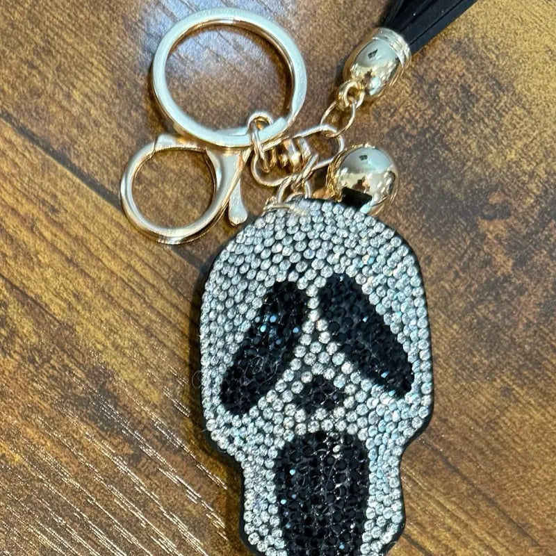 LGS Charms - Halloween and Autumn - Rhinestone Keychain for Zippy Bag Fashion Accessory with Tassel