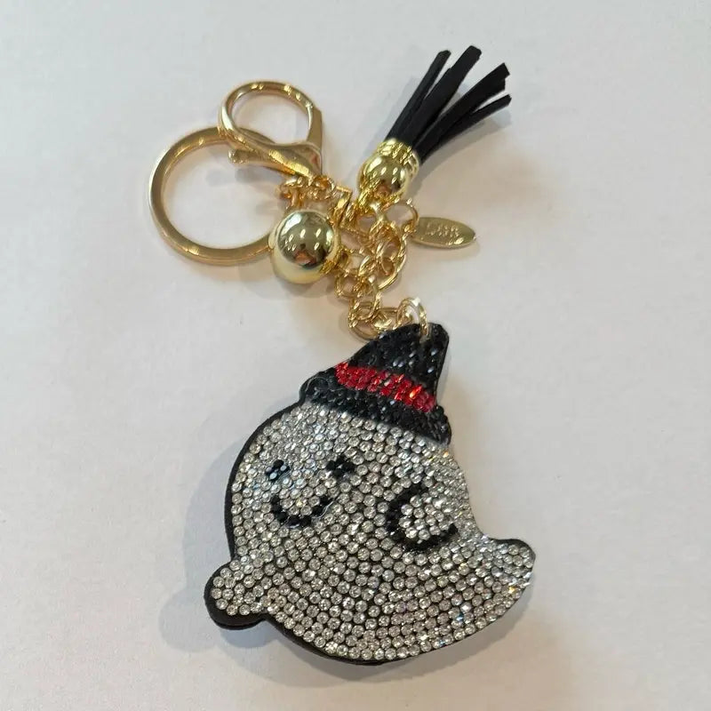 LGS Charms - Halloween and Autumn - Rhinestone Keychain for Zippy Bag Fashion Accessory with Tassel