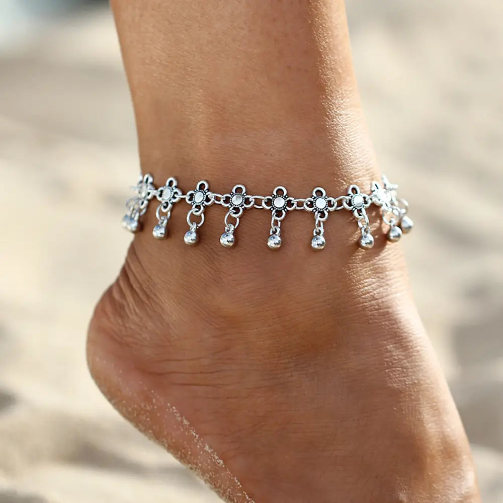 [Limited Time Event] Bell Beach Anklet - Fashionable Jewelry Accessories, Niche Look, Daily Wear, Bell Motif Brings Playful Charm, Casual Ready Vibe, Birthday Gift Foot Ornament, Bell Motif Brings Playful Beach Charm