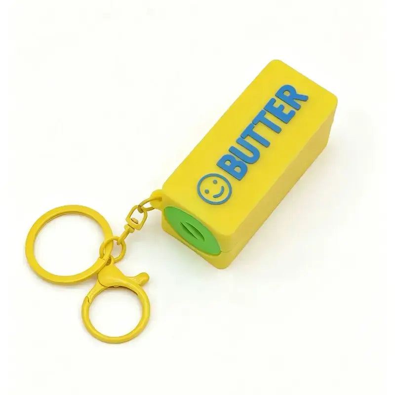 Creative Stress-Relief Screaming Butter Stick Keychain, Prank Novelty Key Pendant for Bags & Car Keys, Great Gift for Classmates, Friends and Family
