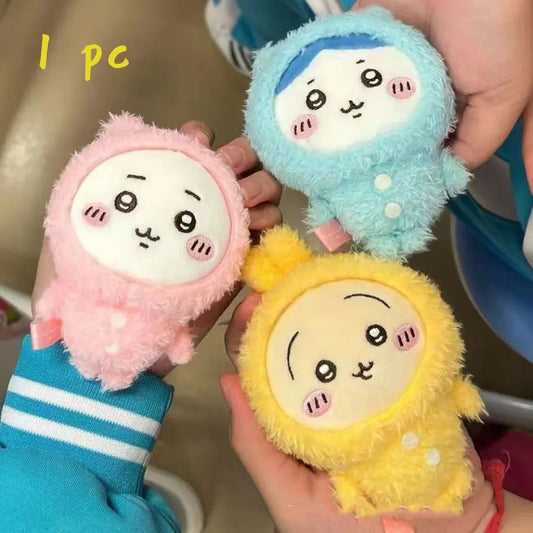 Cute Japanese Anime Character Hamster, Blue Cat, Rabbit Plush Keychain, Fluffy Bunny Keychain, Backpack Decoration, Room Decor Gift for Friends, Keychain Kawaii