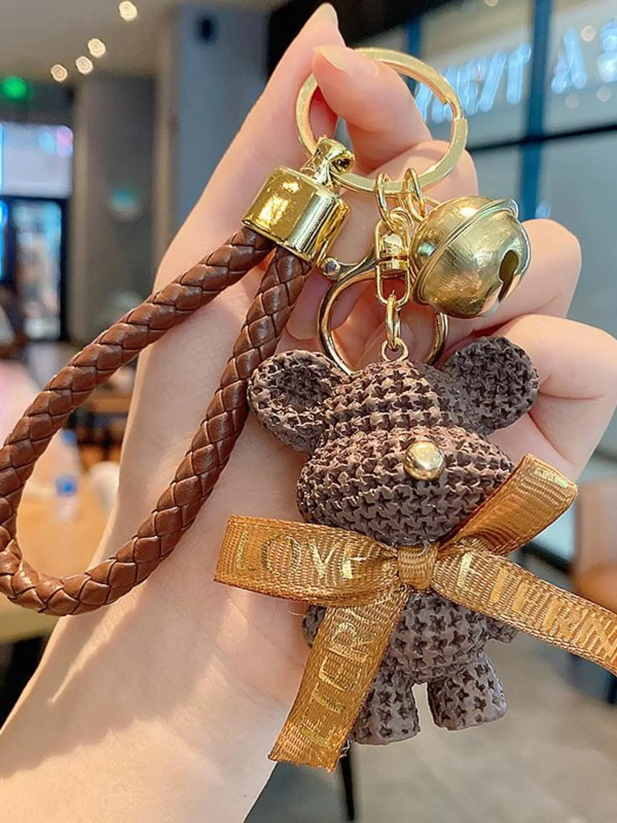 Set of Fun Gift Keychains with Bell Bowtie Bear, Cute Design Keychains for Family and Friends, Perfect Simple Accessories for Any Occasion, Keychain Kawaii, Teddy Keys, Trendy Cute Keychain, Cute Keychain Accessory