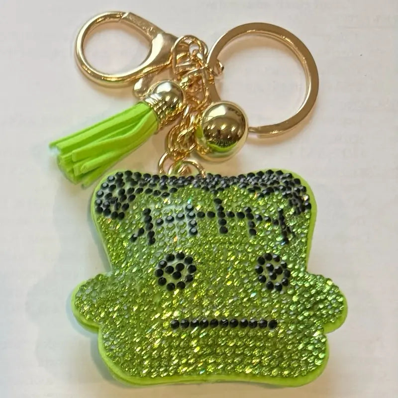 LGS Charms - Halloween and Autumn - Rhinestone Keychain for Zippy Bag Fashion Accessory with Tassel