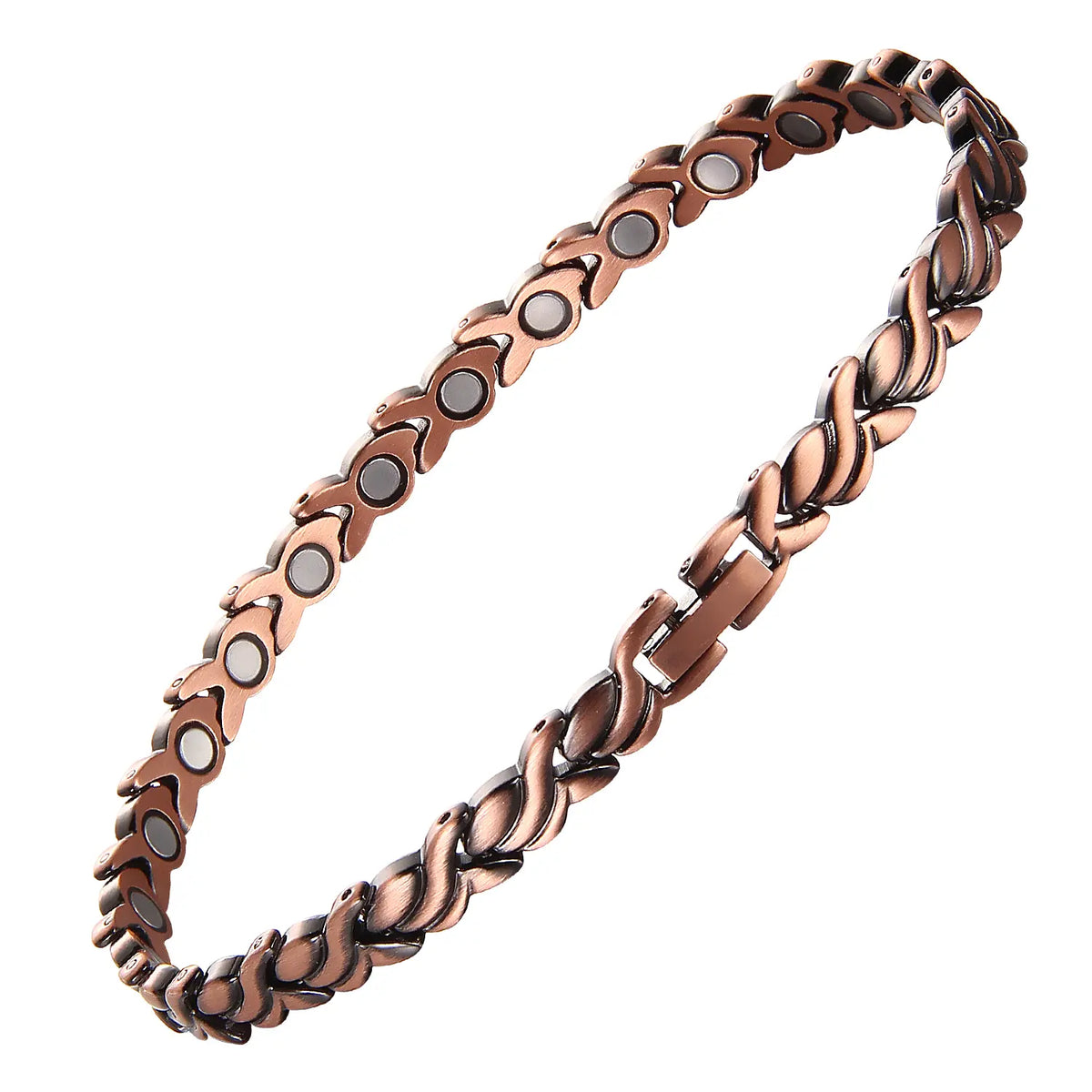 Magnetic Copper Anklet for Women 99.9% Pure Copper 3500Gauss Neodymium Magnets Adjustable Hypoallergenic Anniversary Jewelry Gift