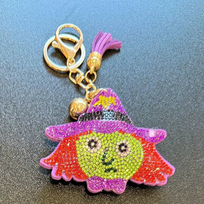 LGS Charms - Halloween and Autumn - Rhinestone Keychain for Zippy Bag Fashion Accessory with Tassel