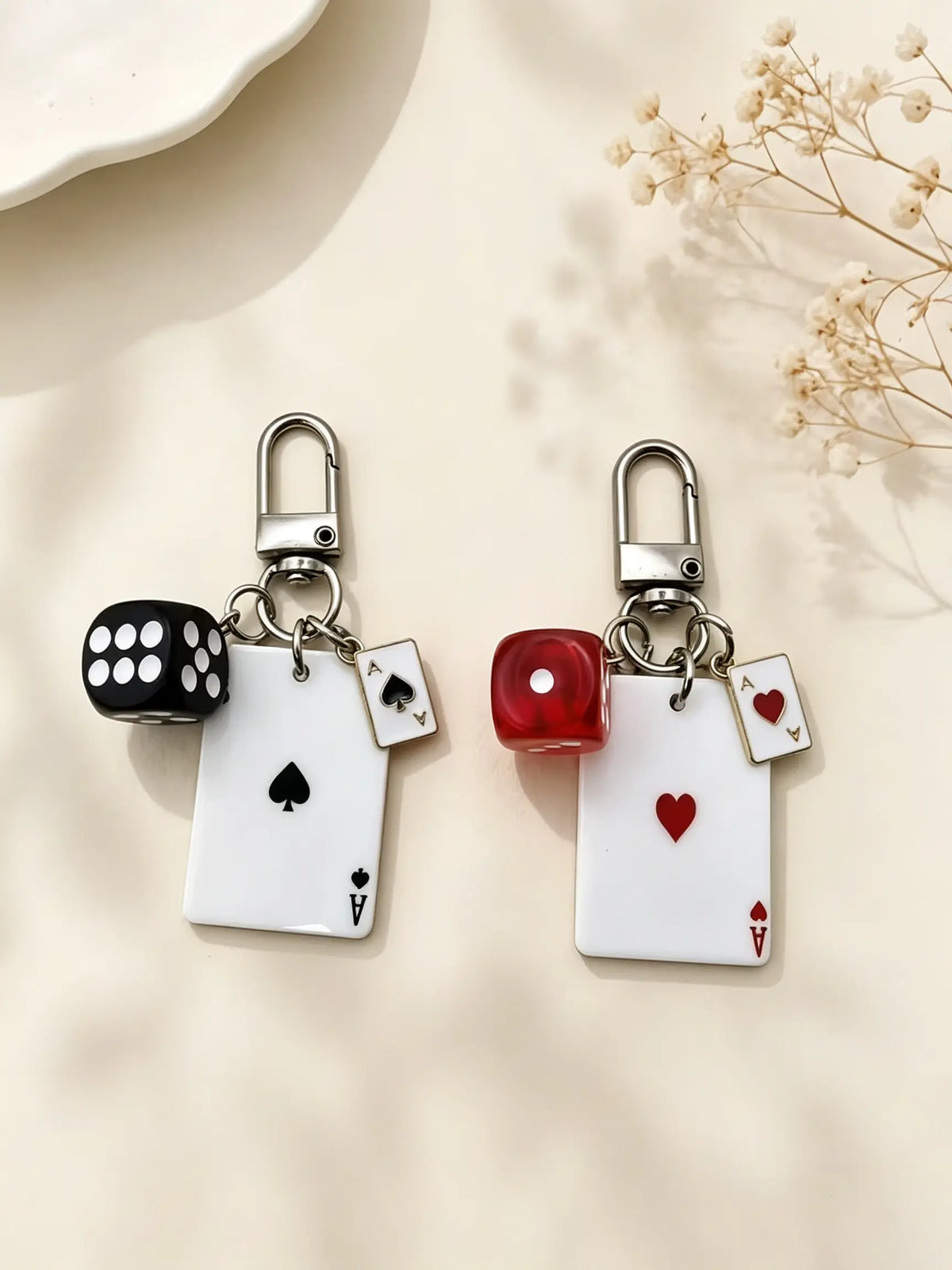 Poker, Dice, And Star Bag Charm 3 Personalized Themes To Choose From Y2k Subculture "It Girl" Accessories Purse Charms Niche & Trendy Fade-Resistant For Bags, Keys, And Earphone Cases Friend Charms & Couple Charms